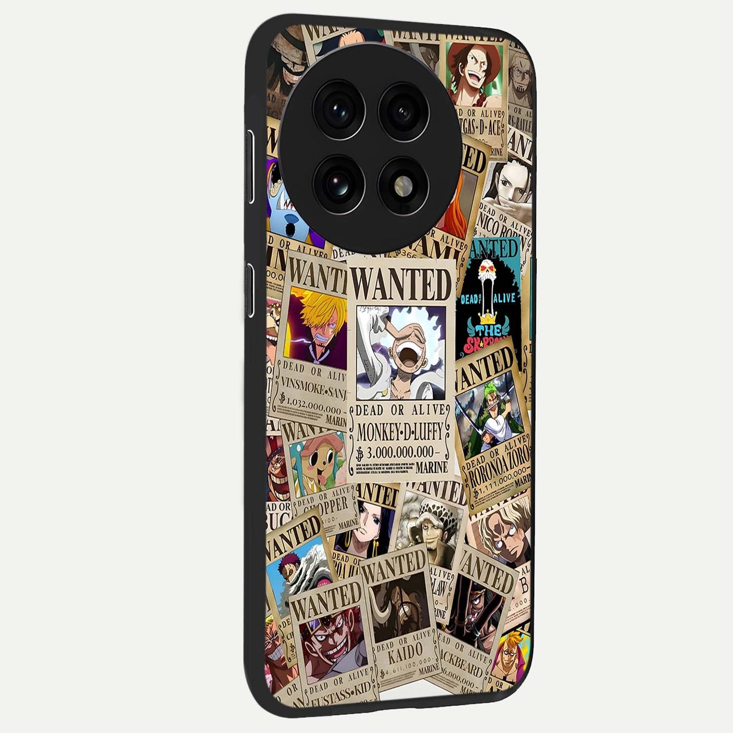 Pirate Wanted Legends Glass Case for 1+13R side perspective highlighting detailed character textures and premium edges