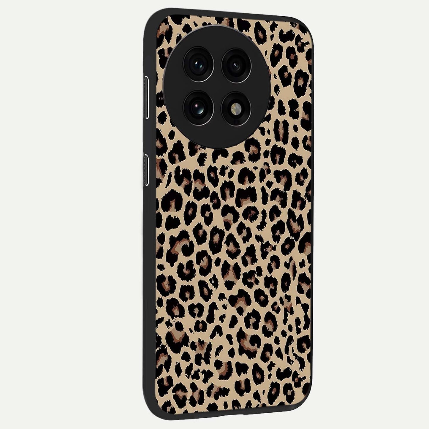 Savage Chic Pattern Glass Case for 1+13R side perspective highlighting clean textures and premium edges