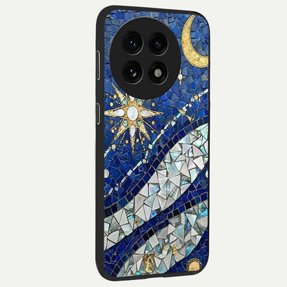 Serene Crane Flight Glass Case for 1+13R side perspective highlighting delicate feather textures and premium edges