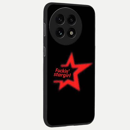 Starboy and Stargirl Energy Glass Case for 1+13R side perspective highlighting dynamic illustration textures and premium edges