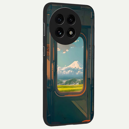 Window to Fuji Glass Case for 1+13R side perspective highlighting detailed horizon textures and smooth premium build