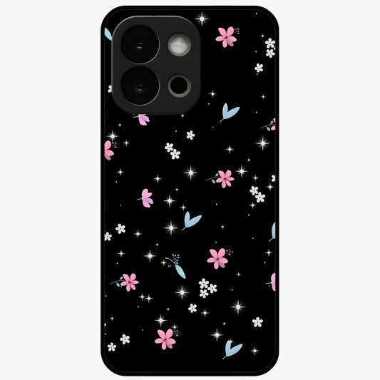 Black Aesthetic Wallpapers Glass Case for 1+13S bold front view featuring dark minimalist aesthetic artwork