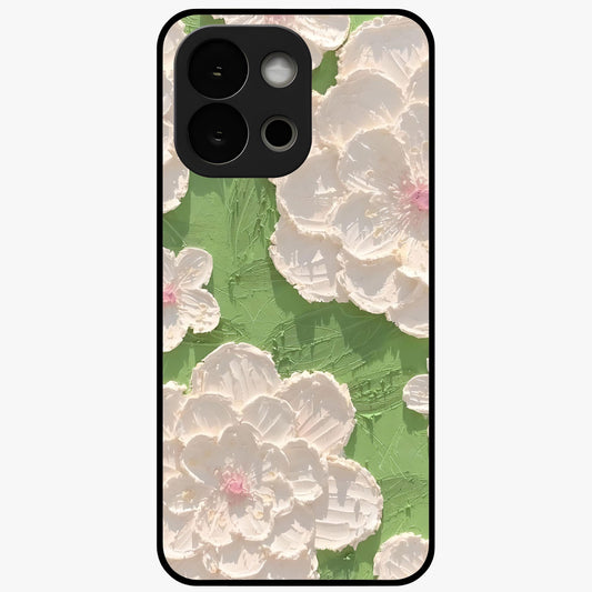 Blossom Meadow Dreams Glass Case for 1+13S dreamy front view featuring soft meadow floral artwork