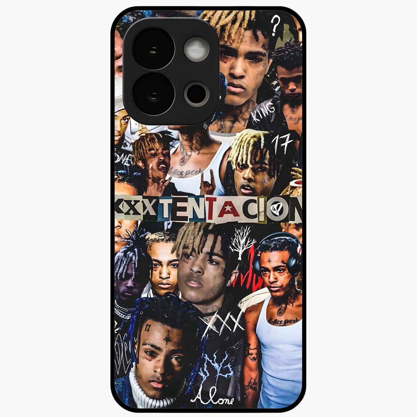 Broken Fame Diaries Glass Case for 1+13S bold front view featuring expressive diary inspired artistic artwork