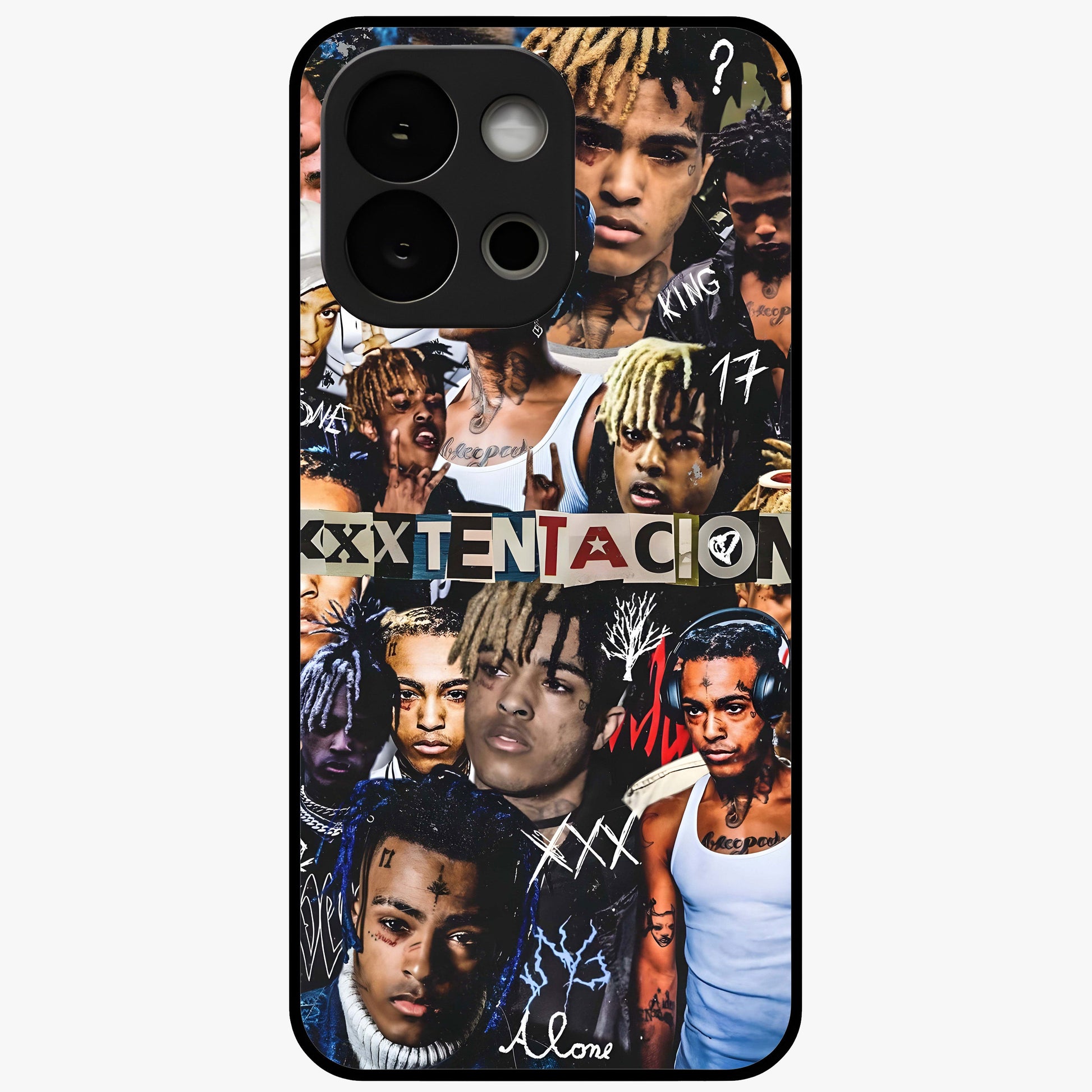 Broken Fame Diaries Glass Case for 1+13S bold front view featuring expressive diary inspired artistic artwork