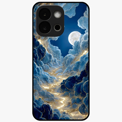 Celestial Cloud Path Glass Case for 1+13S serene front view featuring dreamy cloud pathway artwork