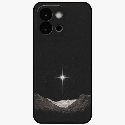 Cosmic Dream Night Glass Case for 1+13S dreamy front view featuring deep night sky artwork with glowing stars