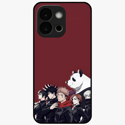 Crimson Crow Judgment Glass Case for 1+13S striking front view featuring bold crow illustration in crimson tones