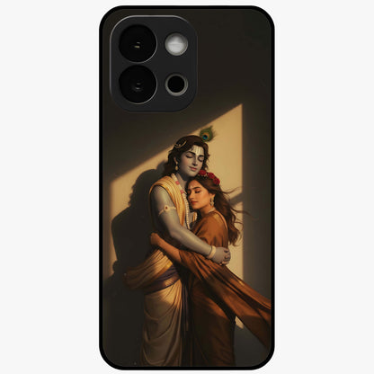Divine Eternal Love Glass Case for 1+13S elegant front view featuring romantic spiritual artwork in soft tones