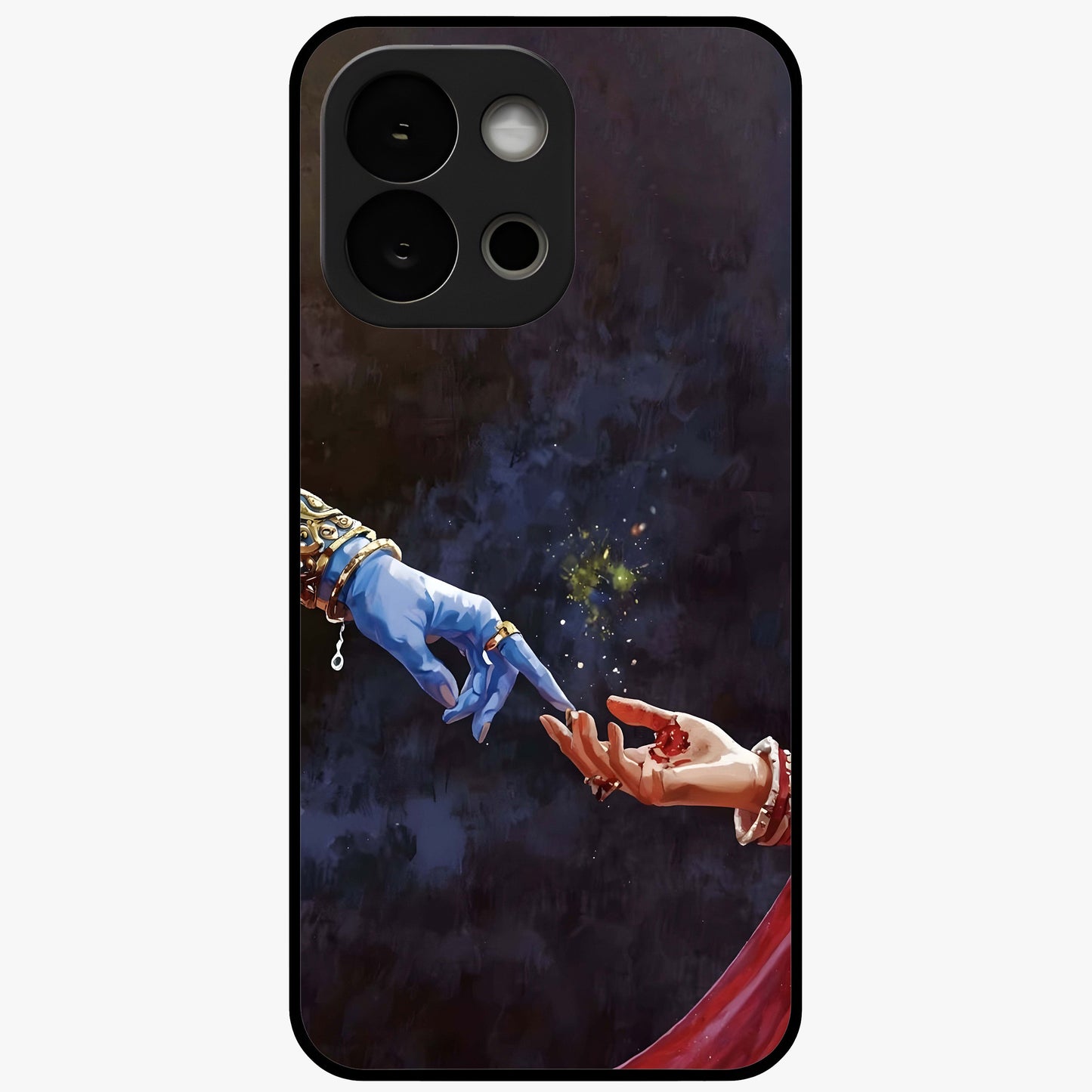 Divine Touch Eternal Glass Case for 1+13S graceful front view featuring timeless spiritual artwork