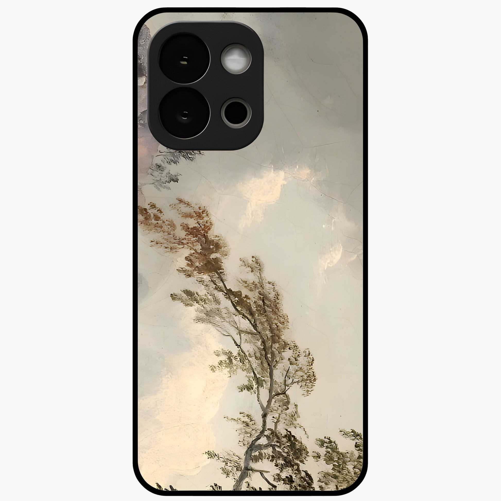 Dreamlike Wind Field Glass Case for 1+13S serene front view featuring flowing meadow artwork with soft wind inspired tones