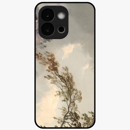 Dreamlike Wind Field Glass Case for 1+13S serene front view featuring flowing meadow artwork with soft wind inspired tones