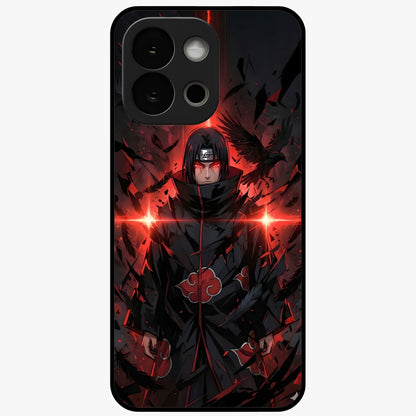 Focused Blade Discipline Glass Case for 1+13S bold front view featuring sharp blade inspired artistic artwork