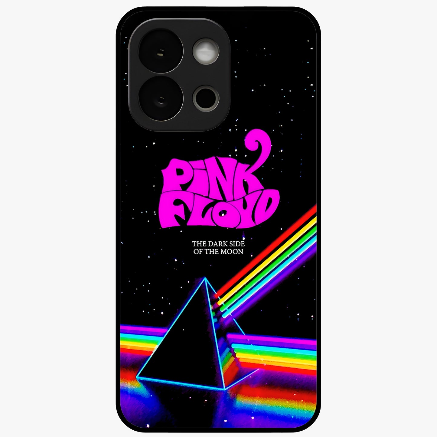 Galactic Light Frequency Glass Case for 1+13S futuristic front view featuring abstract light wave artwork