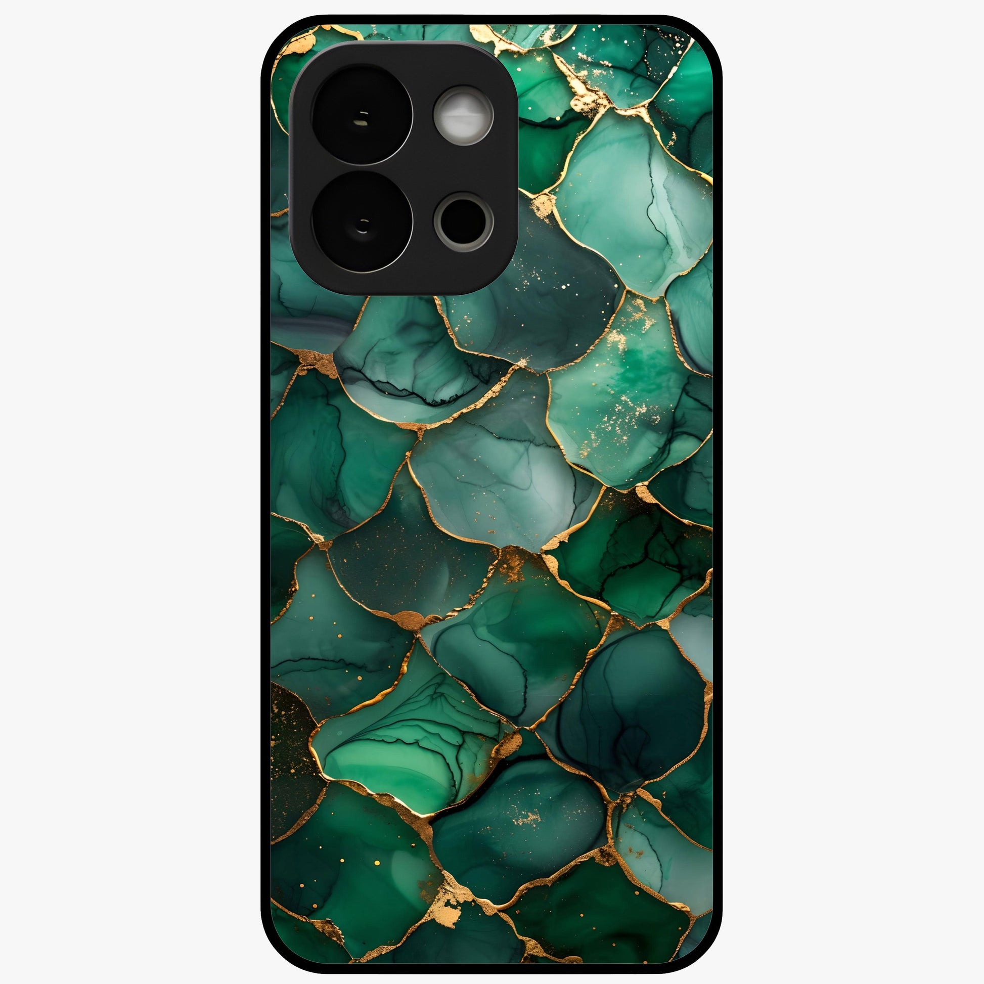 Geometric Polyester Pattern Glass Case for 1+13S modern front view featuring abstract geometric pattern artwork