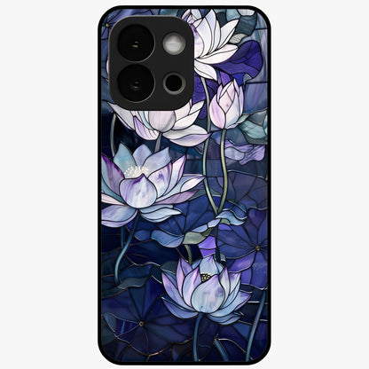 Gloss Petal Rush Glass Case for 1+13S bold front view featuring dynamic floral artwork with glossy appeal