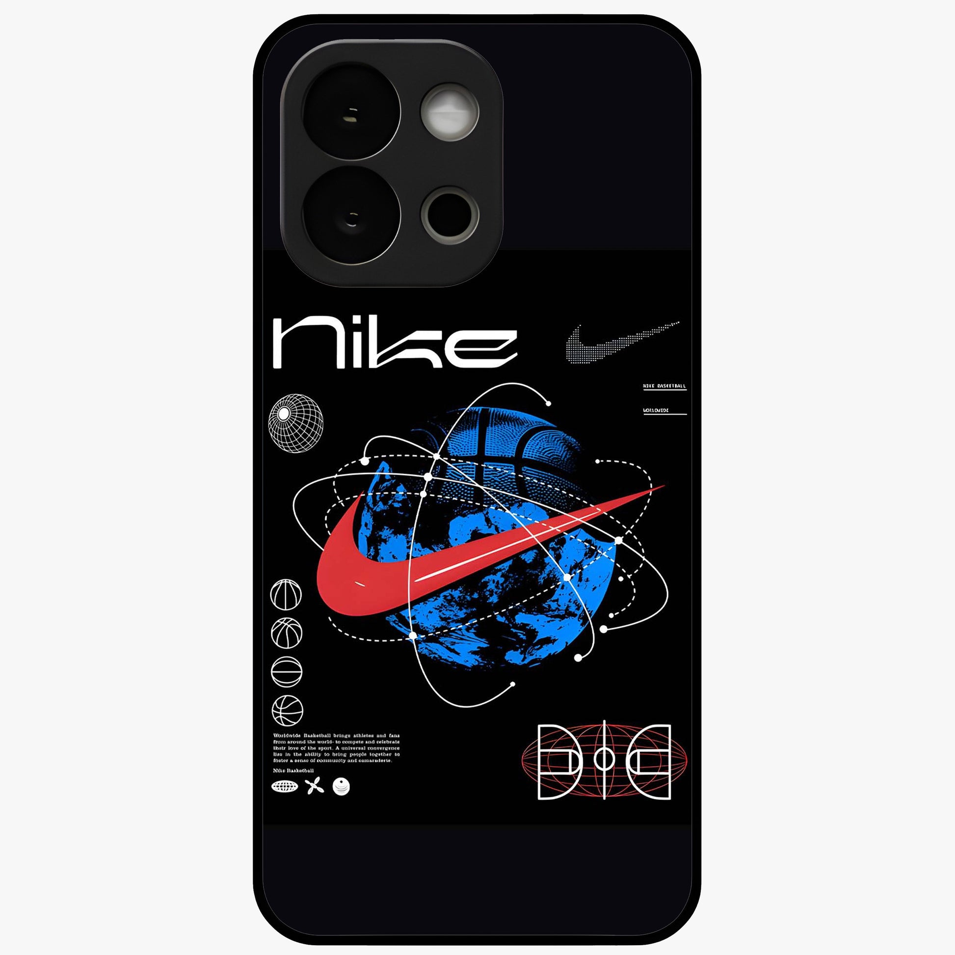 Gravity Sports Fusion Glass Case for 1+13S dynamic front view featuring bold sports inspired fusion artwork