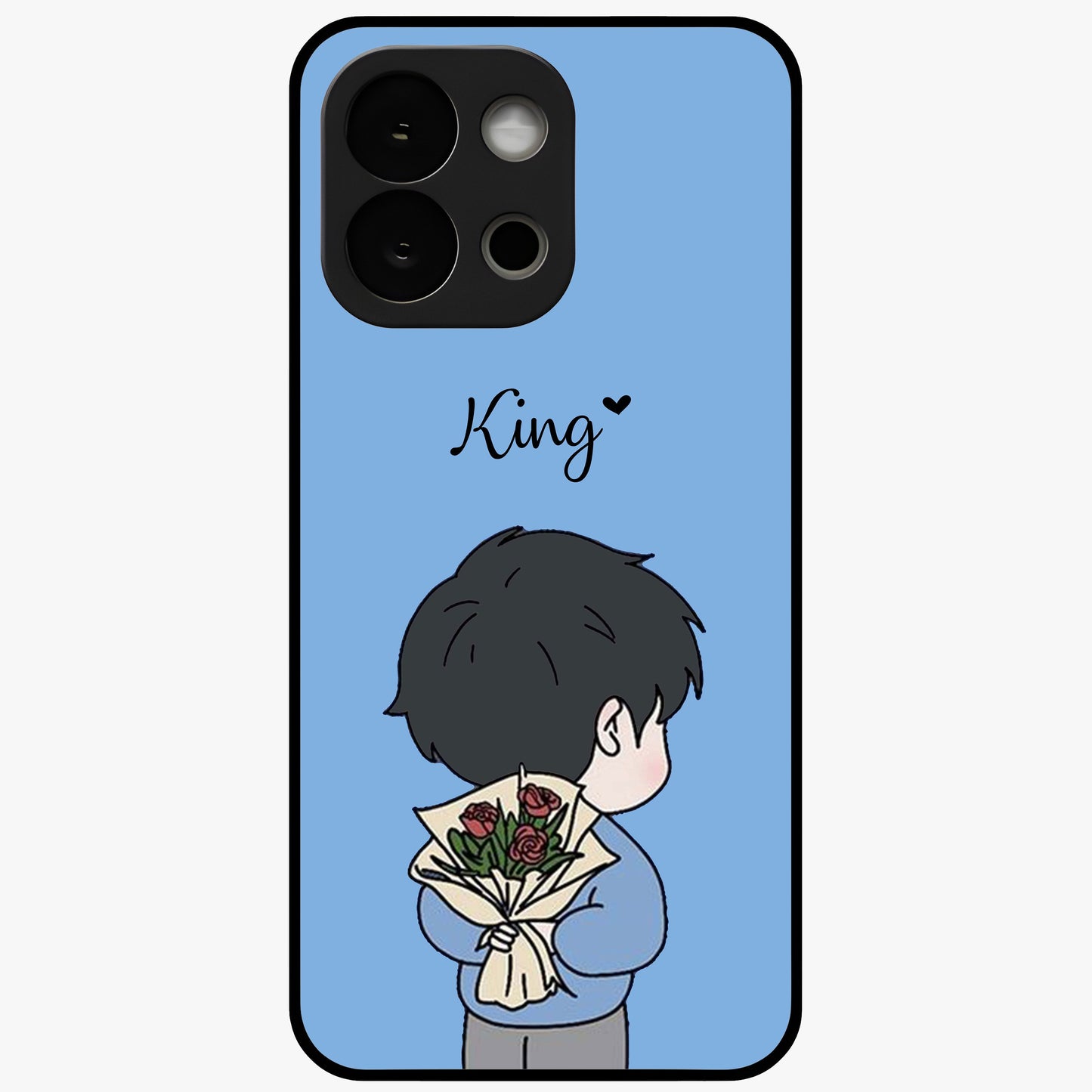 Love in My Hands Glass Case for 1+13S heartfelt front view featuring romantic artistic artwork