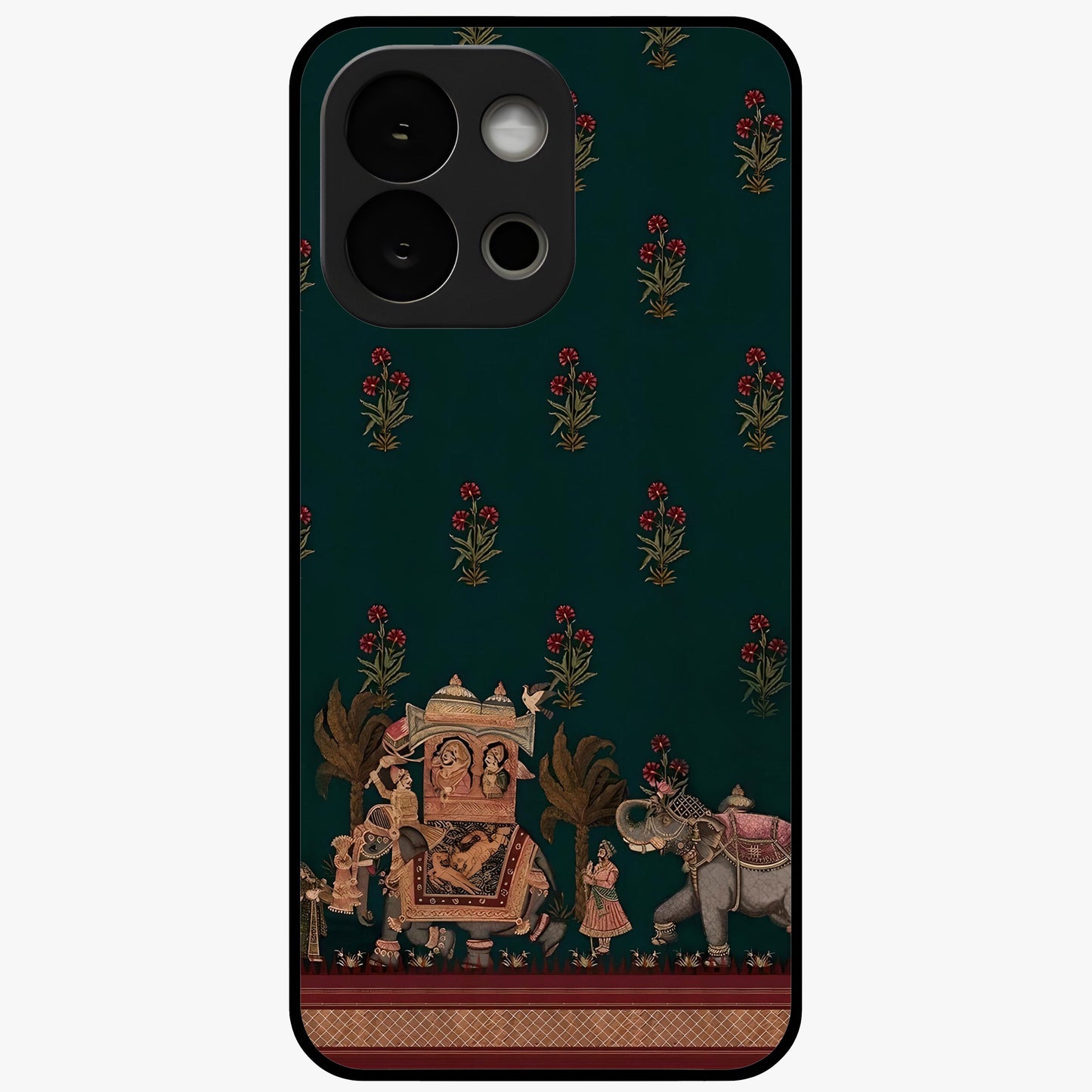 Macmerise Glass Case for 1+13S stylish front view featuring bold modern artistic artwork