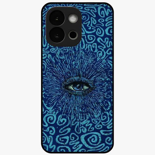Mystic Inner Eye Glass Case for 1+13S dramatic front view featuring powerful inner eye inspired artwork