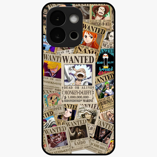 Pirate Wanted Legends Glass Case for 1+13S bold front view featuring legendary pirate themed artwork