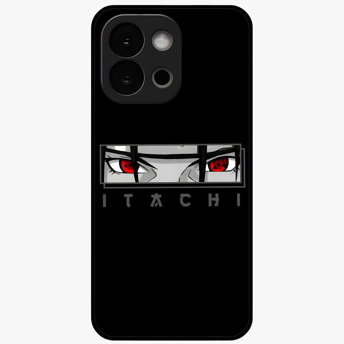Scarlet Gaze Dominance Glass Case for 1+13S dramatic front view featuring intense red themed artwork