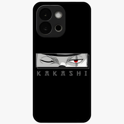 Scarlet Ninja Gaze Glass Case for 1+13S striking front view featuring ninja inspired artwork in crimson tones