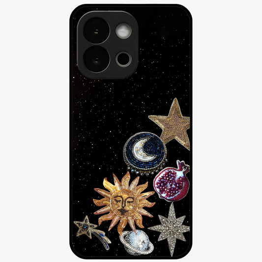 Scarlet Sky Flight Glass Case for 1+13S dramatic front view featuring bold sky inspired artwork in scarlet tones