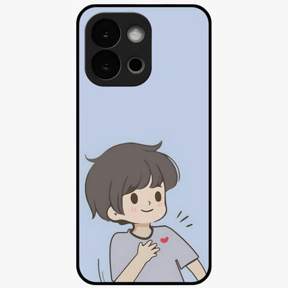 Sending You Love Glass Case for 1+13S sweet front view featuring heartfelt typography artwork
