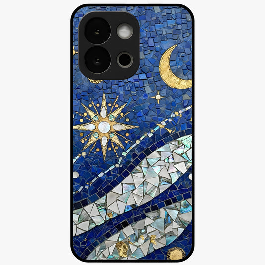 Serene Crane Flight Glass Case for 1+13S graceful front view featuring crane bird artwork in calm tones