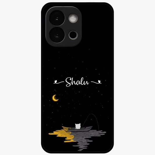 Silent Night Row Glass Case for 1+13S dramatic front view featuring night themed artistic artwork