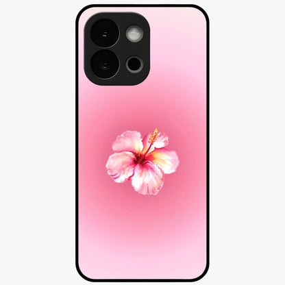 Soft Petal Serenity Glass Case for 1+13S elegant front view featuring gentle floral artwork in muted tones