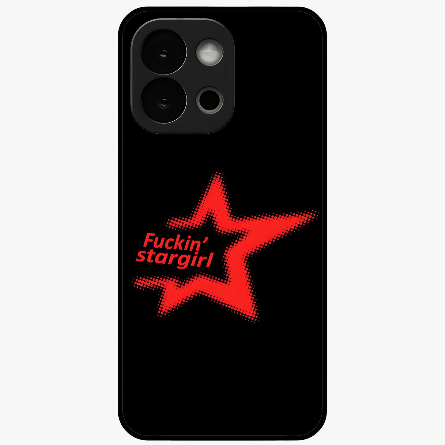 Starboy and Stargirl Energy Glass Case for 1+13S artistic front view featuring celestial couple inspired artwork