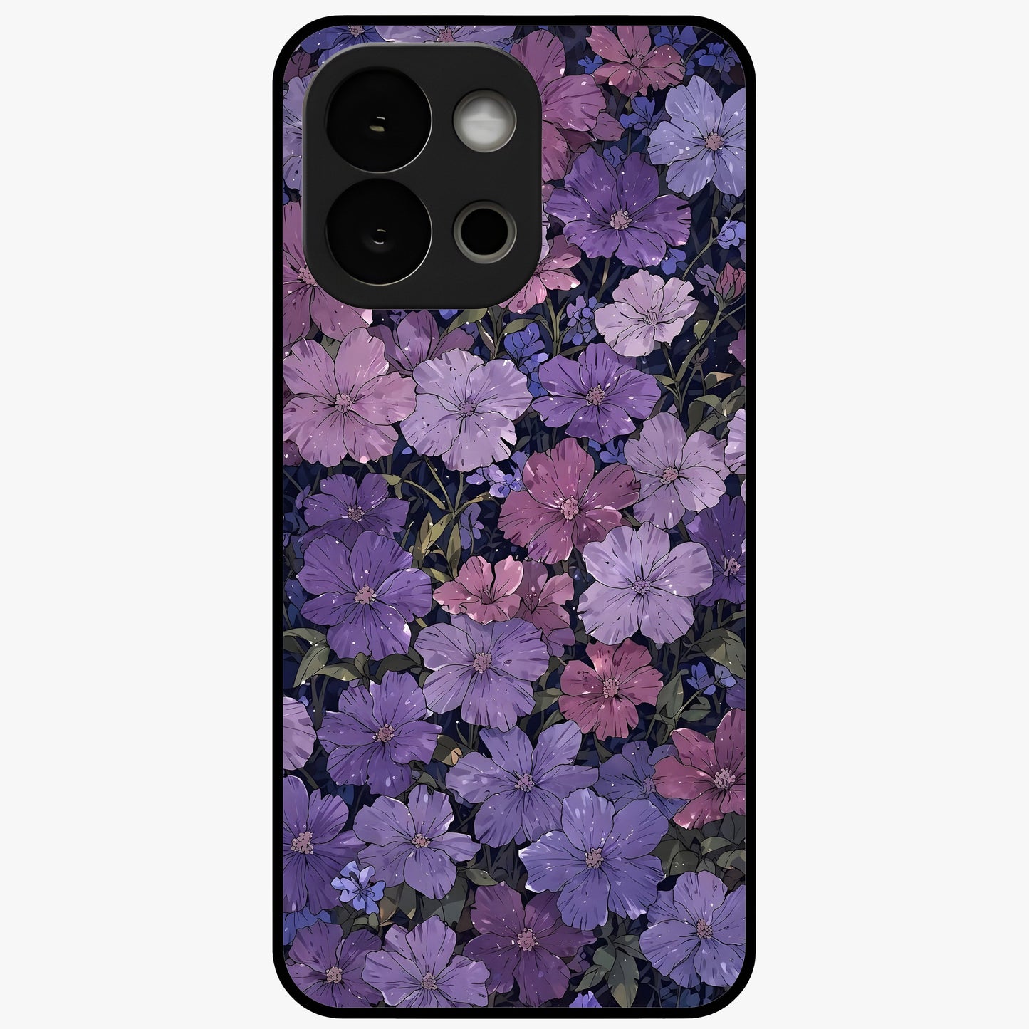 Velvet Bloom Tapestry Glass Case for 1+13S elegant front view featuring rich floral tapestry artwork