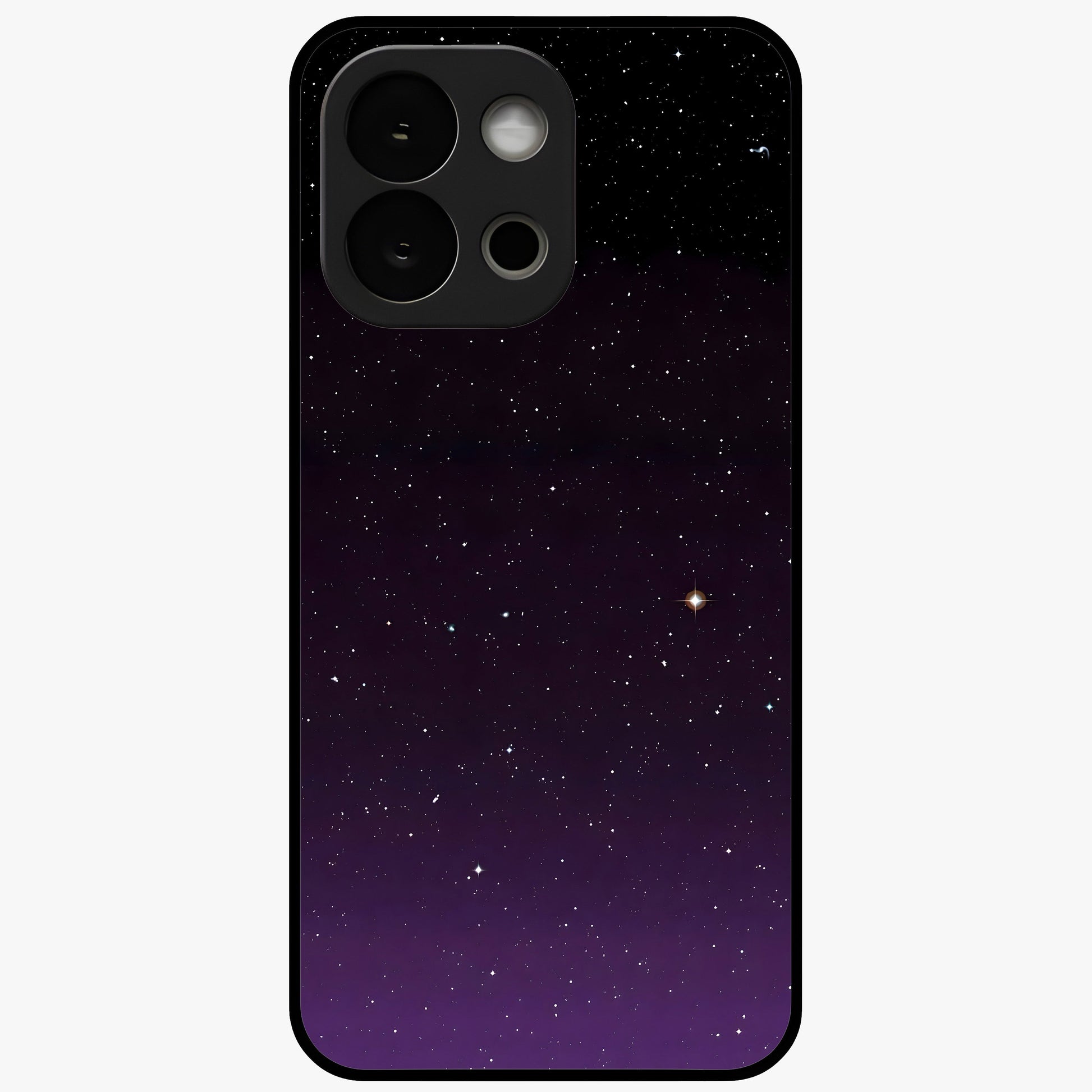 Violet and Black Shade Glass Case for 1+13S striking front view featuring deep violet and black gradient artwork