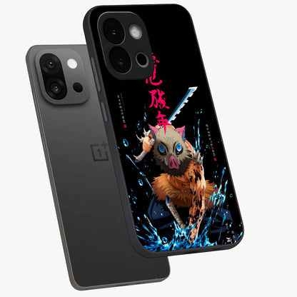 Savage Blade Warrior Glass Case for 1+13S angled mockup showcasing glossy finish and sharp combat detailing