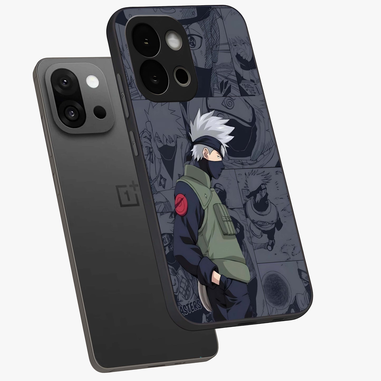 Silent Tactical Master Glass Case for 1+13S angled mockup showcasing glossy finish and bold combat detailing