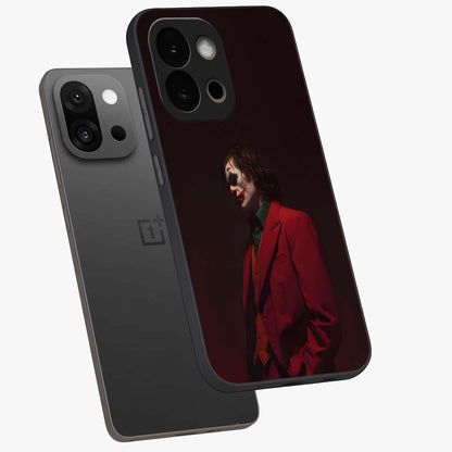 Tragic Chaos King Glass Case for 1+13S angled mockup showcasing glossy finish and bold shadow detailing