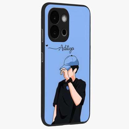 Cool Calm Love Glass Case for 1+13S side perspective highlighting clean detailing and sleek premium edges