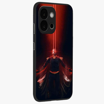 Crimson Vision Ascension Glass Case for 1+13S side perspective highlighting intense color depth and sleek build