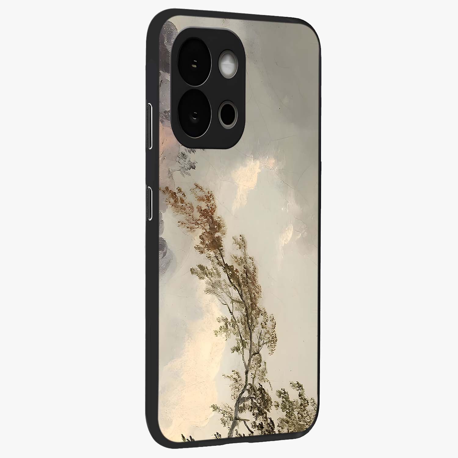 Dreamlike Wind Field Glass Case for 1+13S side perspective highlighting smooth gradients and premium edge finish