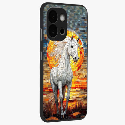 Elected Horse Glass Case for 1+13S side perspective highlighting strong textures and sleek premium build