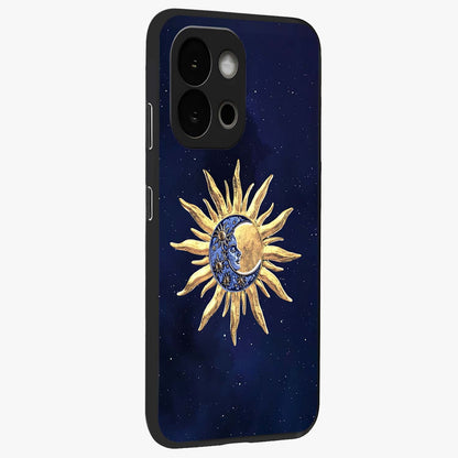 Eternal Cosmic Balance Glass Case for 1+13S side perspective highlighting intricate space detailing and smooth build