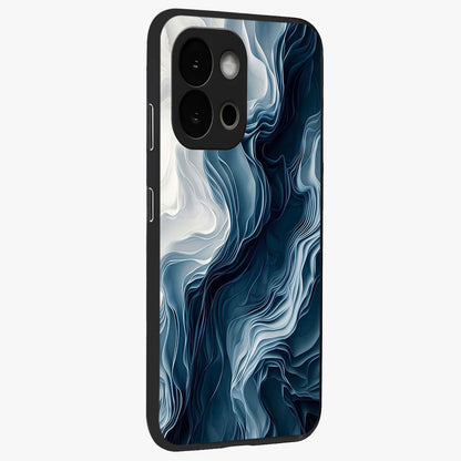 Ethereal Paper Marble Glass Case for 1+13S side perspective highlighting elegant marble detailing and premium build