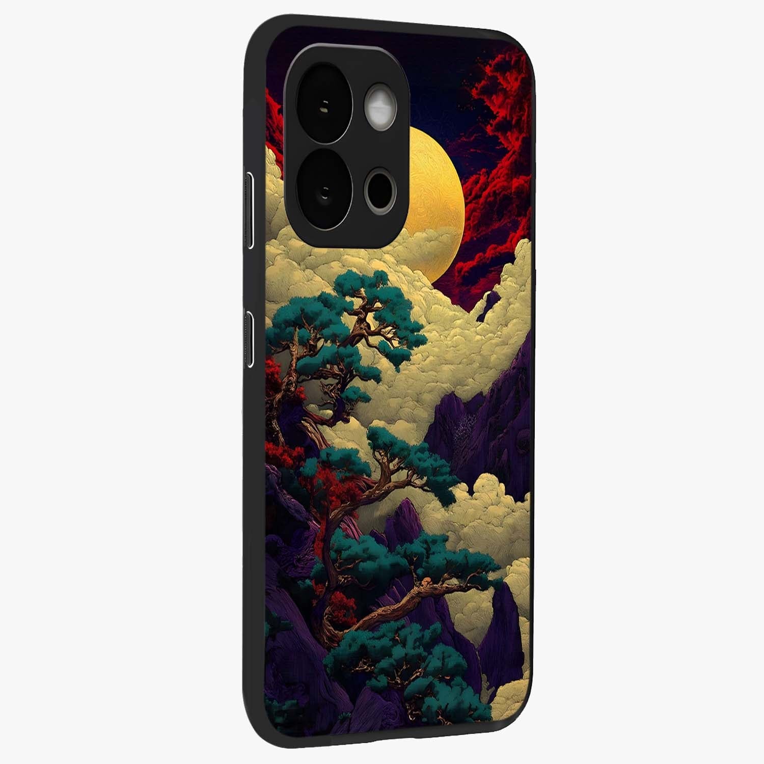 Golden Number Ten Glass Case for 1+13S side perspective highlighting premium typography textures and smooth edges