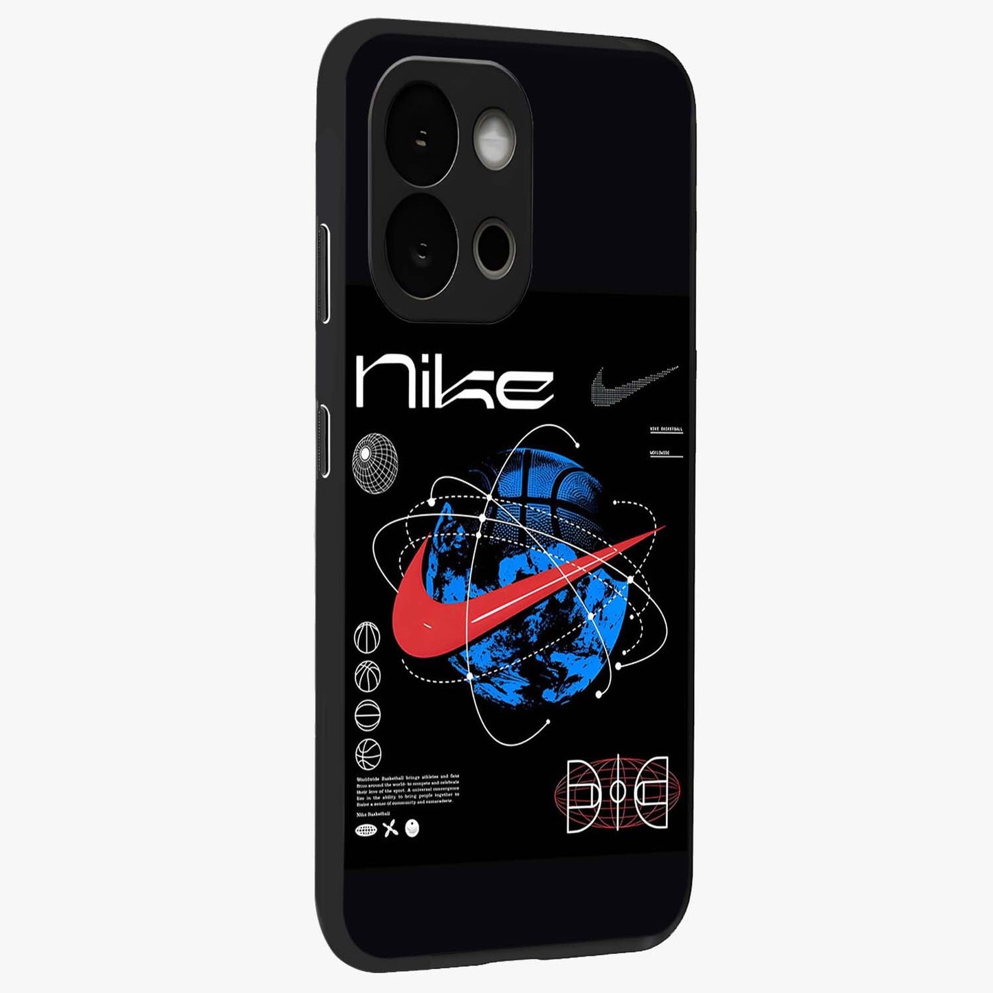 Gravity Sports Fusion Glass Case for 1+13S side perspective highlighting sharp textures and sleek premium build