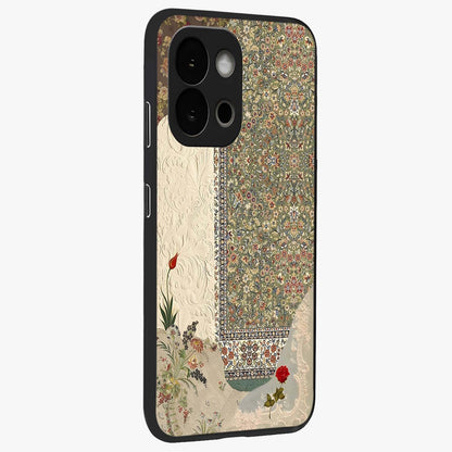 Heritage Textile Layers Glass Case for 1+13S displayed upright for detailed heritage visibility and premium finish.