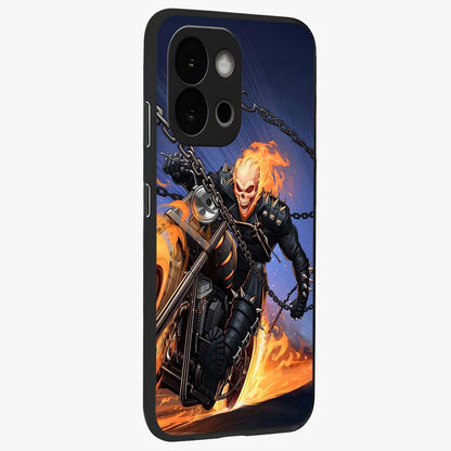 Inferno Chain Rider Glass Case for 1+13S displayed upright for bold action visibility and premium finish.