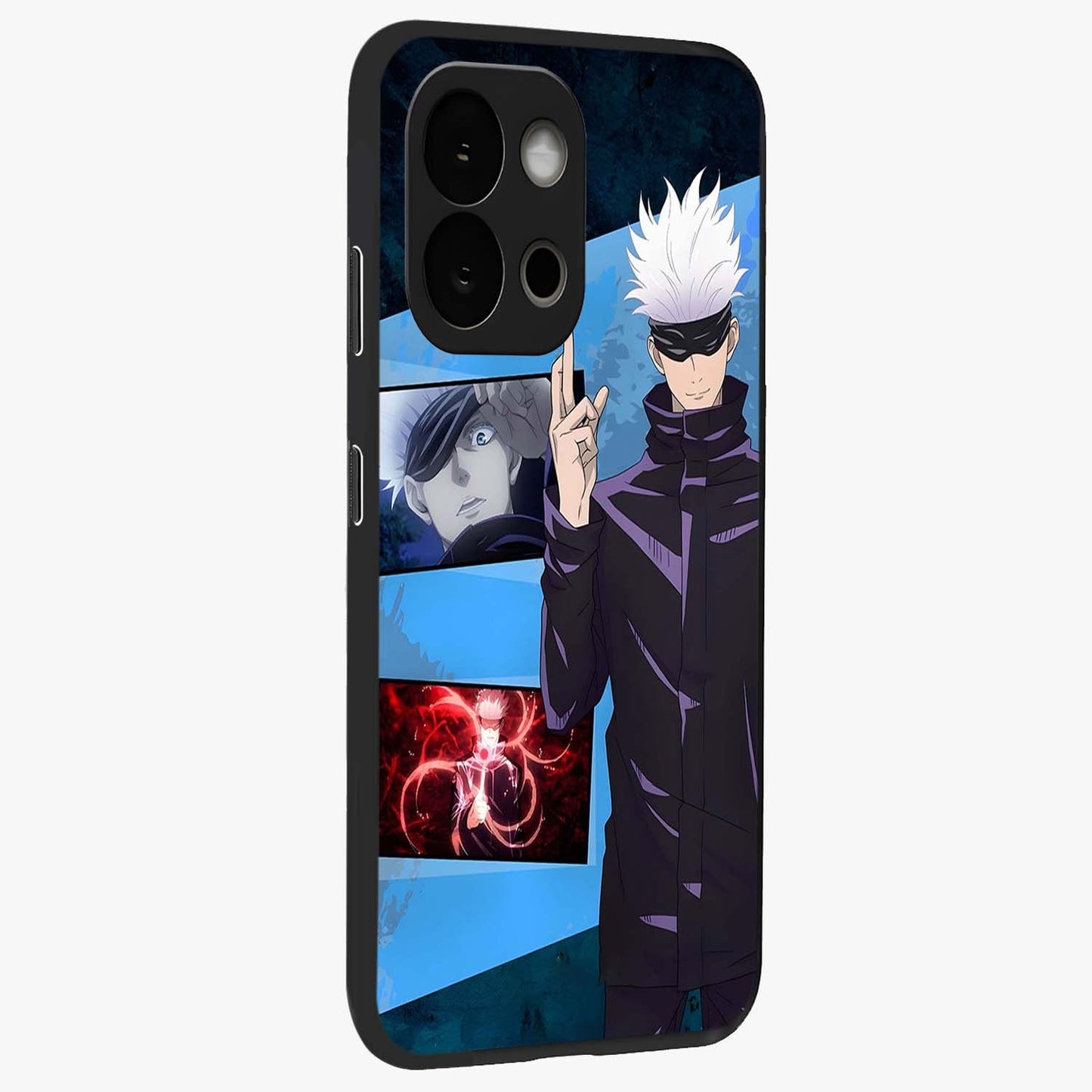 Infinite Curse Sorcerer Glass Case for 1+13S displayed upright for intense fantasy visibility and premium finish.