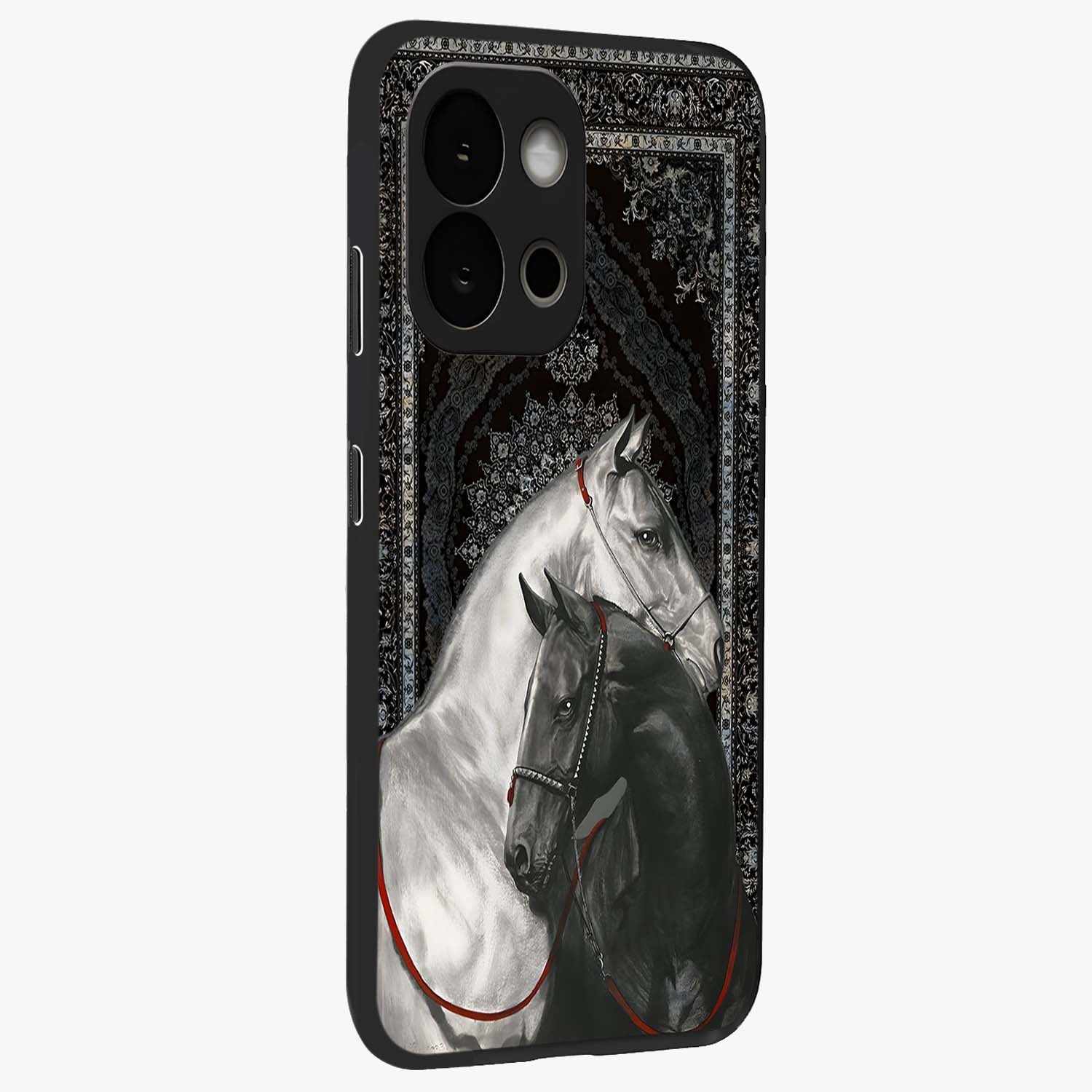 Majestic Ride Legacy Glass Case for 1+13S side perspective highlighting sleek motion textures and smooth build